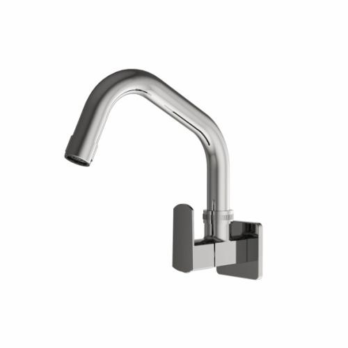 Sink Cock Swinging Spout with Wall Flange Chrome